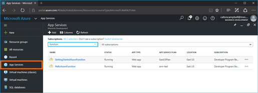 AppServices-AzureFunctions