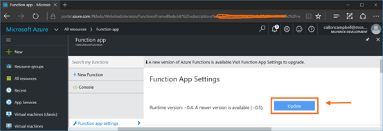 Function App Settings 2