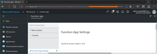 Function App Settings 3