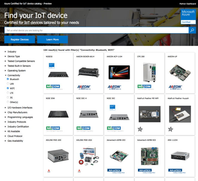 msazurecertifiediotdevicecatalog