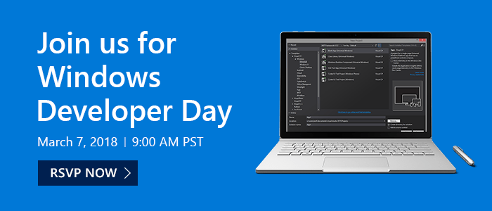 WindowsDeveloperDay-Mar72018